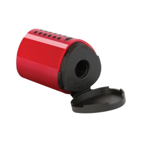 Точилка FABER-CASTELL Grip 2001 Mini, с контейнером, пластиковая, красная/синяя - фото 4