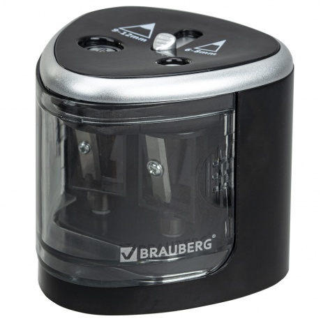 270581, Точилка электрическая BRAUBERG DUAL (для 2 диаметров кар...