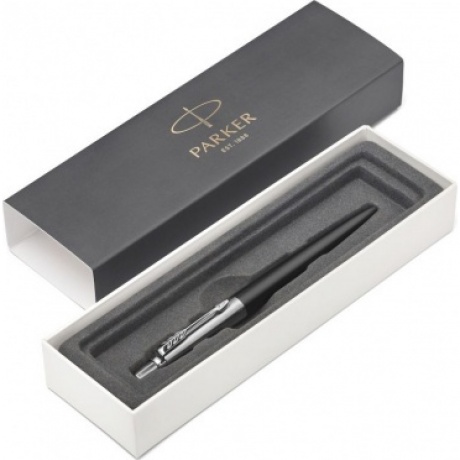 Ручка шариковая Parker Jotter Core K63 (1953184) Bond Street Black CT M синие чернила подар.кор. - фото 3