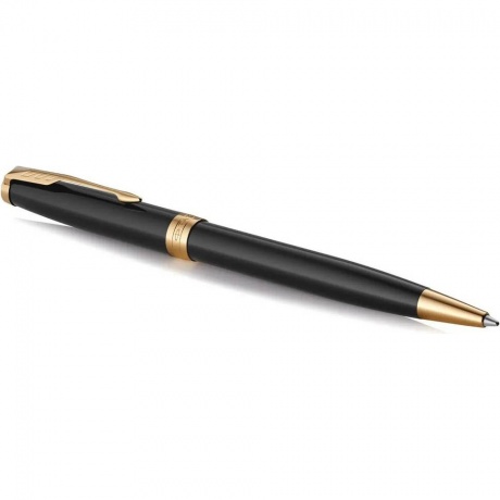 

Ручка шариковая Parker Sonnet Core K530 (1931497) LaqBlack GT M черные чернила подар.кор.