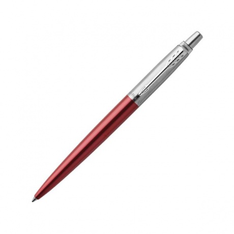 Ручка гелевая PARKER Jotter Kensington Red CT, корпус красный, детали из нержавеющей стали, черная, 2020648 - фото 1