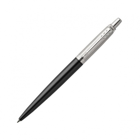 Ручка гелевая PARKER Jotter Premium Tower Grey Diagonal CT, корпус черный, детали из нержавеющей стали, черная, 2020644 - фото 1