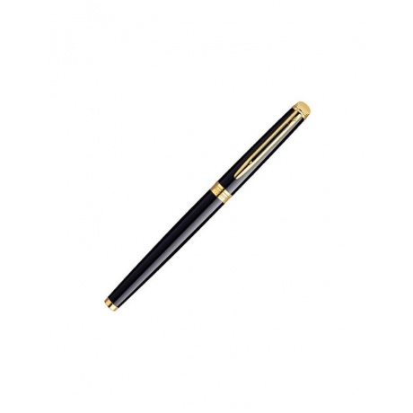 Ручка подарочная перьевая WATERMAN Hemisphere Mars Black GT, черный лак, позолоченные детали, синяя, S0920610 - фото 2