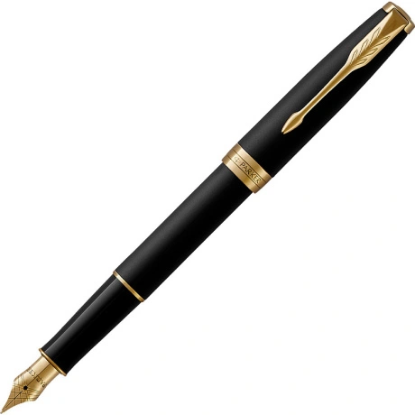 Ручка перьевая PARKER Sonnet Core Matt Black GT, корпус черный м...