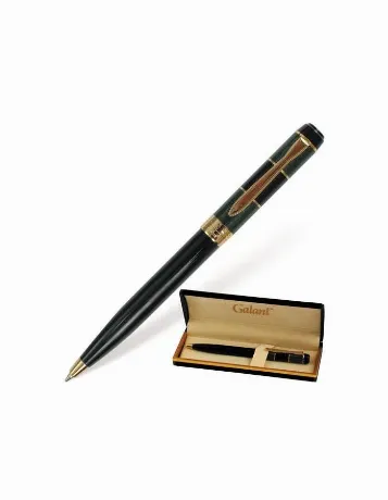 Ручка подарочная шариковая GALANT Granit Green, корпус черный с ...