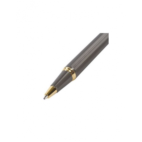 Ручка подарочная шариковая GALANT Dark Chrome, корпус матовый хром, золотистые детали, пишущий узел 0,7 мм, синяя, 140397 - фото 4