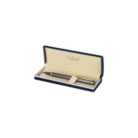 Ручка подарочная шариковая GALANT Dark Chrome, корпус матовый хром, золотистые детали, пишущий узел 0,7 мм, синяя, 140397 - фото 7