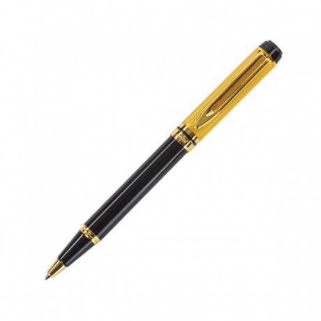 Ручка подарочная шариковая GALANT Classic, корпус черный с золотистым, золотистые детали, пишущий узел 0,7 мм, синяя, 140400 - фото 2