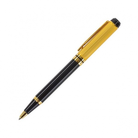 Ручка подарочная шариковая GALANT Classic, корпус черный с золотистым, золотистые детали, пишущий узел 0,7 мм, синяя, 140400 - фото 3