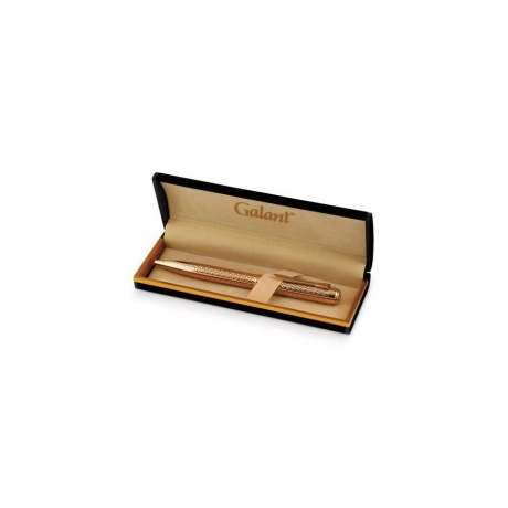 Ручка подарочная шариковая GALANT Graven Gold, корпус золотистый с гравировкой, золотистые детали, пишущий узел 0,7 мм, синяя, 140466 - фото 2