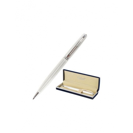 Ручка подарочная шариковая GALANT Royal Platinum, корпус серебристый, хромированные детали, пишущий узел 0,7 мм, синяя, 140962 - фото 1