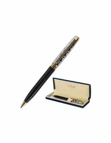 Ручка подарочная шариковая GALANT Consul, корпус черный с серебр...