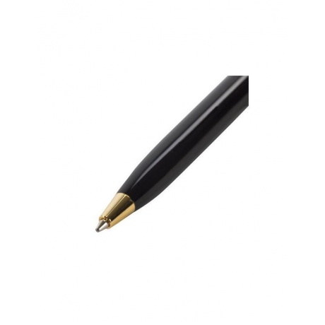 Ручка подарочная шариковая GALANT Consul, корпус черный с серебристым, золотистые детали, пишущий узел 0,7 мм, синяя, 140963 - фото 4