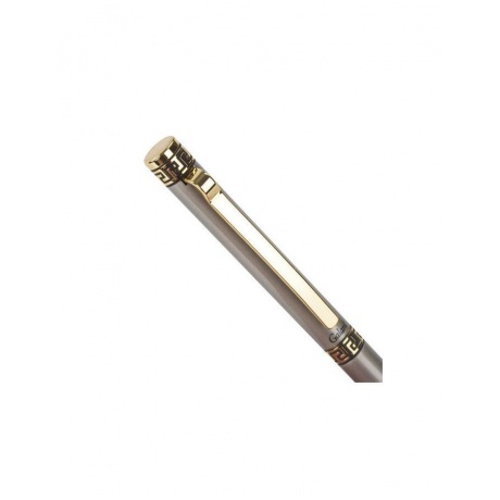 Ручка подарочная шариковая GALANT Brigitte, тонкий корпус, серебристый, золотистые детали, пишущий узел 0,7 мм, синяя, 141009 - фото 5