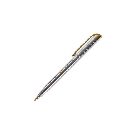Ручка подарочная шариковая GALANT Barendorf, корпус серебристый с гравировкой, золотистые детали, пишущий узел 0,7 мм, синяя, 141011 - фото 3