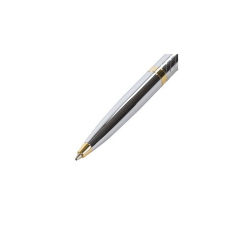 Ручка подарочная шариковая GALANT Barendorf, корпус серебристый с гравировкой, золотистые детали, пишущий узел 0,7 мм, синяя, 141011 - фото 4