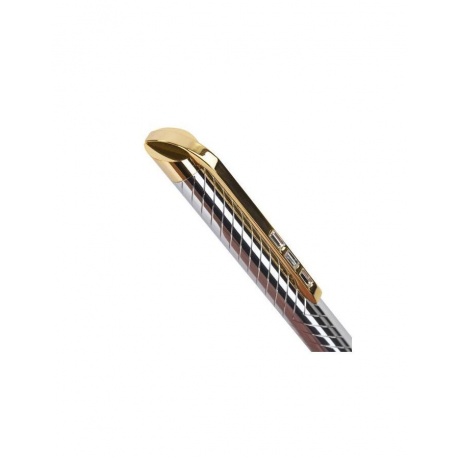 Ручка подарочная шариковая GALANT Barendorf, корпус серебристый с гравировкой, золотистые детали, пишущий узел 0,7 мм, синяя, 141011 - фото 5