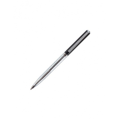 Ручка подарочная шариковая GALANT Landsberg, корпус серебристый с черным, хромированные детали, пишущий узел 0,7 мм, синяя, 141013 - фото 2