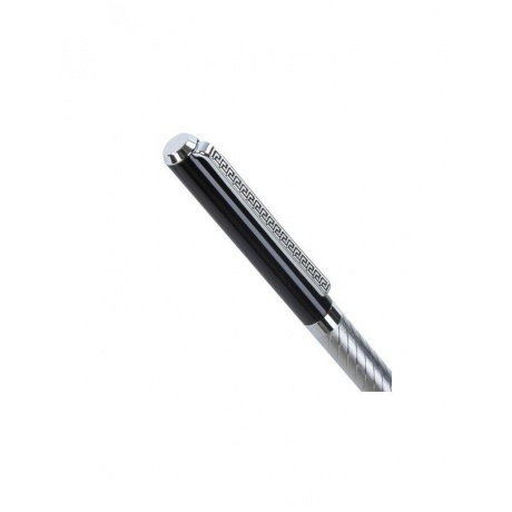 Ручка подарочная шариковая GALANT Landsberg, корпус серебристый с черным, хромированные детали, пишущий узел 0,7 мм, синяя, 141013 - фото 6