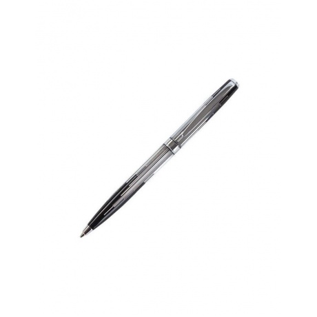 Ручка подарочная шариковая GALANT Offenbach, корпус серебристый с черным, хромированные детали, пишущий узел 0,7 мм, синяя, 141014 - фото 2