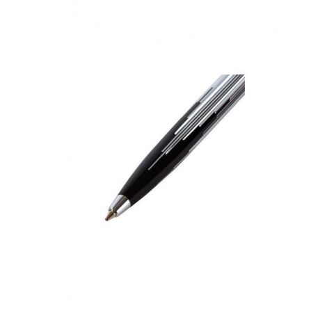 Ручка подарочная шариковая GALANT Offenbach, корпус серебристый с черным, хромированные детали, пишущий узел 0,7 мм, синяя, 141014 - фото 5