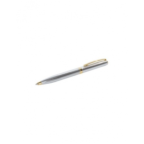 Ручка подарочная шариковая GALANT Marburg, корпус серебристый с гравировкой, золотистые детали, пишущий узел 0,7 мм, синяя, 141015 - фото 6