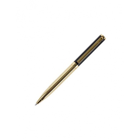 Ручка подарочная шариковая GALANT Black Melbourne, корпус золотистый с черным, золотистые детали, пишущий узел 0,7 мм, синяя, 141356 - фото 2