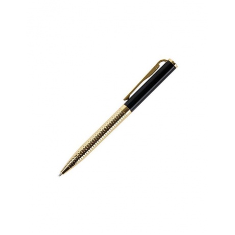 Ручка подарочная шариковая GALANT Black Melbourne, корпус золотистый с черным, золотистые детали, пишущий узел 0,7 мм, синяя, 141356 - фото 3