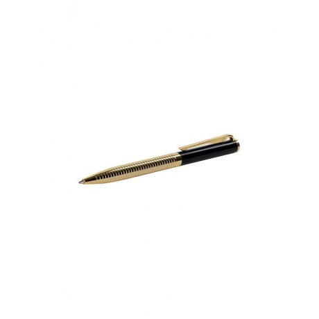 Ручка подарочная шариковая GALANT Black Melbourne, корпус золотистый с черным, золотистые детали, пишущий узел 0,7 мм, синяя, 141356 - фото 6