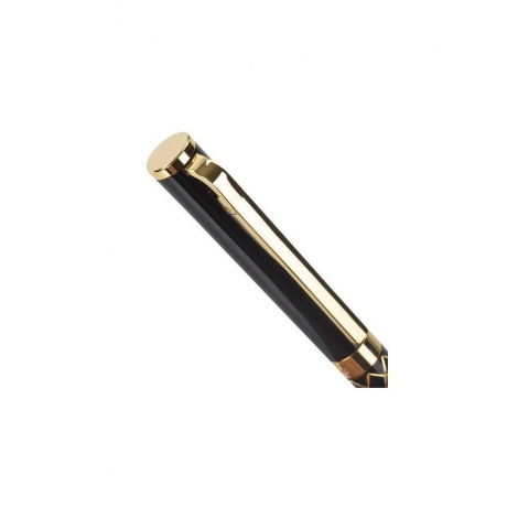 Ручка подарочная шариковая GALANT Klondike, корпус черный с золотистым, золотистые детали, пишущий узел 0,7 мм, синяя, 141357 - фото 5