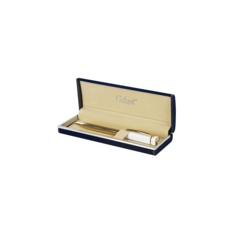 Ручка подарочная шариковая GALANT Mont Pelerin, корпус золотистый с белым, золотистые детали, пишущий узел 0,7 мм, синяя, 141661 - фото 7