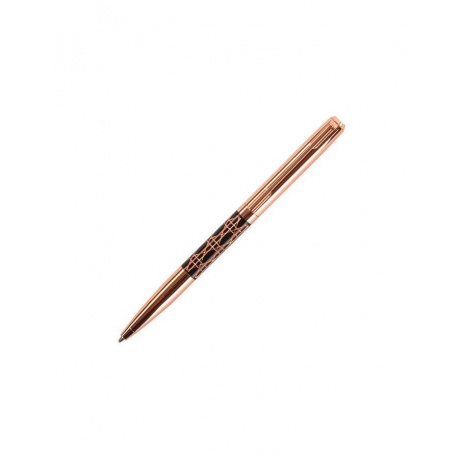 Ручка подарочная шариковая GALANT Interlaken, корпус золотистый с черным, золотистые детали, пишущий узел 0,7 мм, синяя, 141663 - фото 2