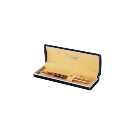 Ручка подарочная шариковая GALANT Interlaken, корпус золотистый с черным, золотистые детали, пишущий узел 0,7 мм, синяя, 141663 - фото 8