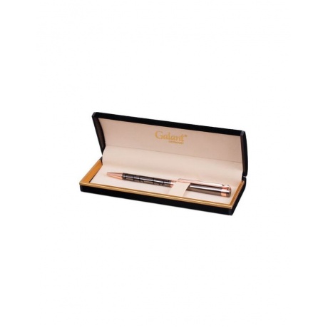 Ручка подарочная шариковая GALANT Vitznau, корпус серый с золотистым, золотистые детали, пишущий узел 0,7 мм, синяя, 141664 - фото 2