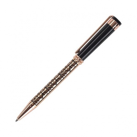 Ручка подарочная шариковая GALANT Klosters, корпус золотистый с черным, золотистые детали, пишущий узел 0,7 мм, синяя, 141666 - фото 3
