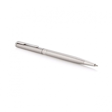 Ручка шариковая PARKER Sonnet Core Stainless Steel CT Slim, тонкая, корпус серебристый, палладиевые детали, черная, 1931513 - фото 3