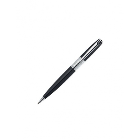 Ручка подарочная шариковая PIERRE CARDIN (Пьер Карден) Baron, корпус черный, латунь, лак, хром, синяя, PC2200BP - фото 1