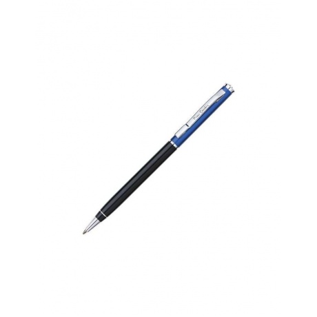 Ручка подарочная шариковая PIERRE CARDIN (Пьер Карден) Gamme, корпус черный/синий, алюминий, хром, синяя, PC0891BP - фото 1