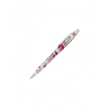 Ручка подарочная шариковая CROSS Botanica Красная колибри, лак, латунь, хром, черная, AT0642-3 - фото 1