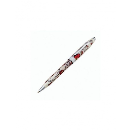 Ручка подарочная шариковая CROSS Botanica Красная колибри, лак, латунь, хром, черная, AT0642-3 - фото 4
