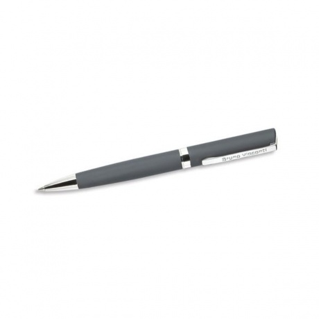Ручка шариковая BRUNO VISCONTI Milano, металлический корпус серый, узел 1 мм, синяя, индивидуальная упаковка, 20-0227 - фото 2
