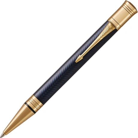 Ручка шариковая PARKER Duofold Prestige Blue Chevron GT, корпус ...