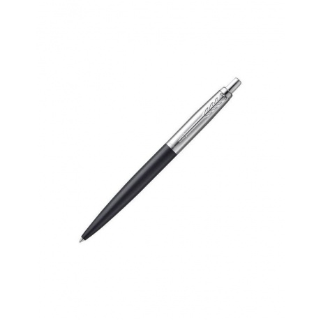 Ручка шариковая PARKER Jotter XL, УТОЛЩЕННЫЙ корпус, черный матовый лак, детали из нержавеющей стали, синяя, 2068358 - фото 1