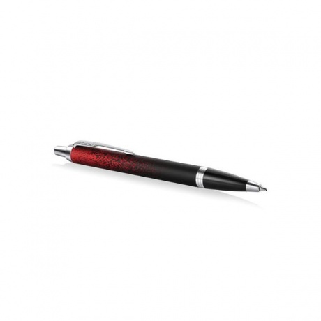 Ручка шариковая PARKER IM Red Ignite CT, корпус черный матовый, хромированные детали, синяя, 2074031 - фото 4