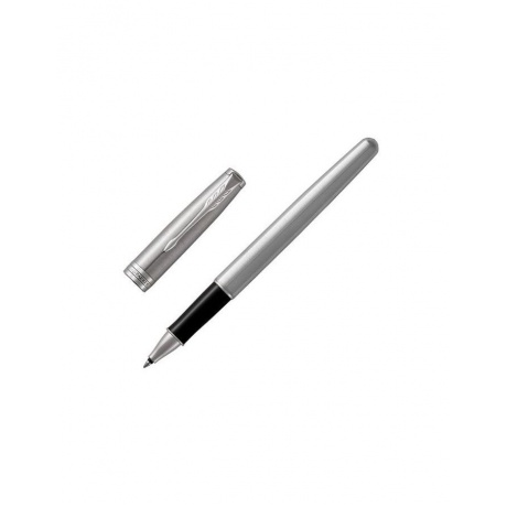 Ручка-роллер PARKER Sonnet Core Stainless Steel CT, корпус серебристый, палладиевые детали, черная, 1931511 - фото 1