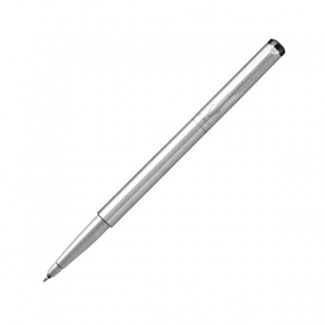 Ручка-роллер PARKER Vector Stainless Steel CT, корпус серебристый, дет. нерж. сталь, синяя,2025444 - фото 3