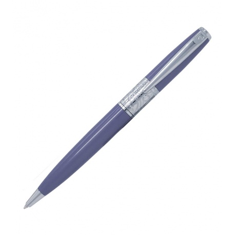 Ручка шариковая Pierre Cardin Baron PC2211BP Purple Silver - фото 3