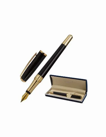 Ручка подарочная перьевая GALANT "LUDUS", корпус черный, детали ...