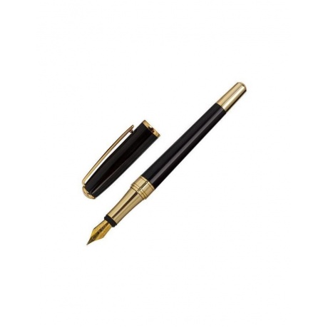 Ручка подарочная перьевая GALANT &quot;LUDUS&quot;, корпус черный, детали золотистые, узел 0,8 мм, 143529 - фото 2