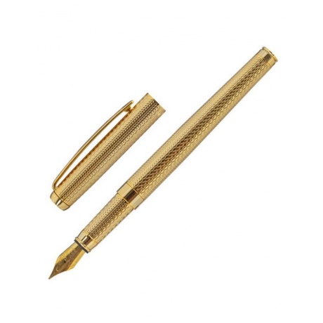 Ручка подарочная перьевая GALANT &quot;VERSUS&quot;, корпус золотистый, детали золотистые, узел 0,8 мм, синяя, 143528 - фото 2